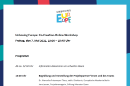 Thumbnail Programm UE 1. Workshop